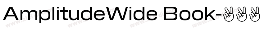 AmplitudeWide Book字体转换